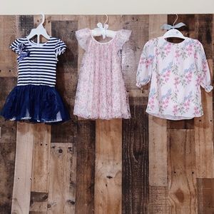 Bundle of 3 Baby Dresses